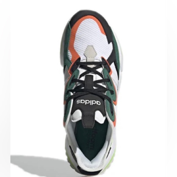Adidas mens basketball athletic shoes Nirtocgarge green white orange new shoes - Picture 6 of 10